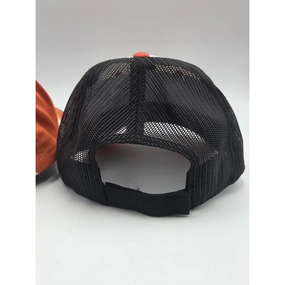 Youth Kids NFL Cincinnati Bengals Black/Orange Mesh Trucker Adjustable Hat New